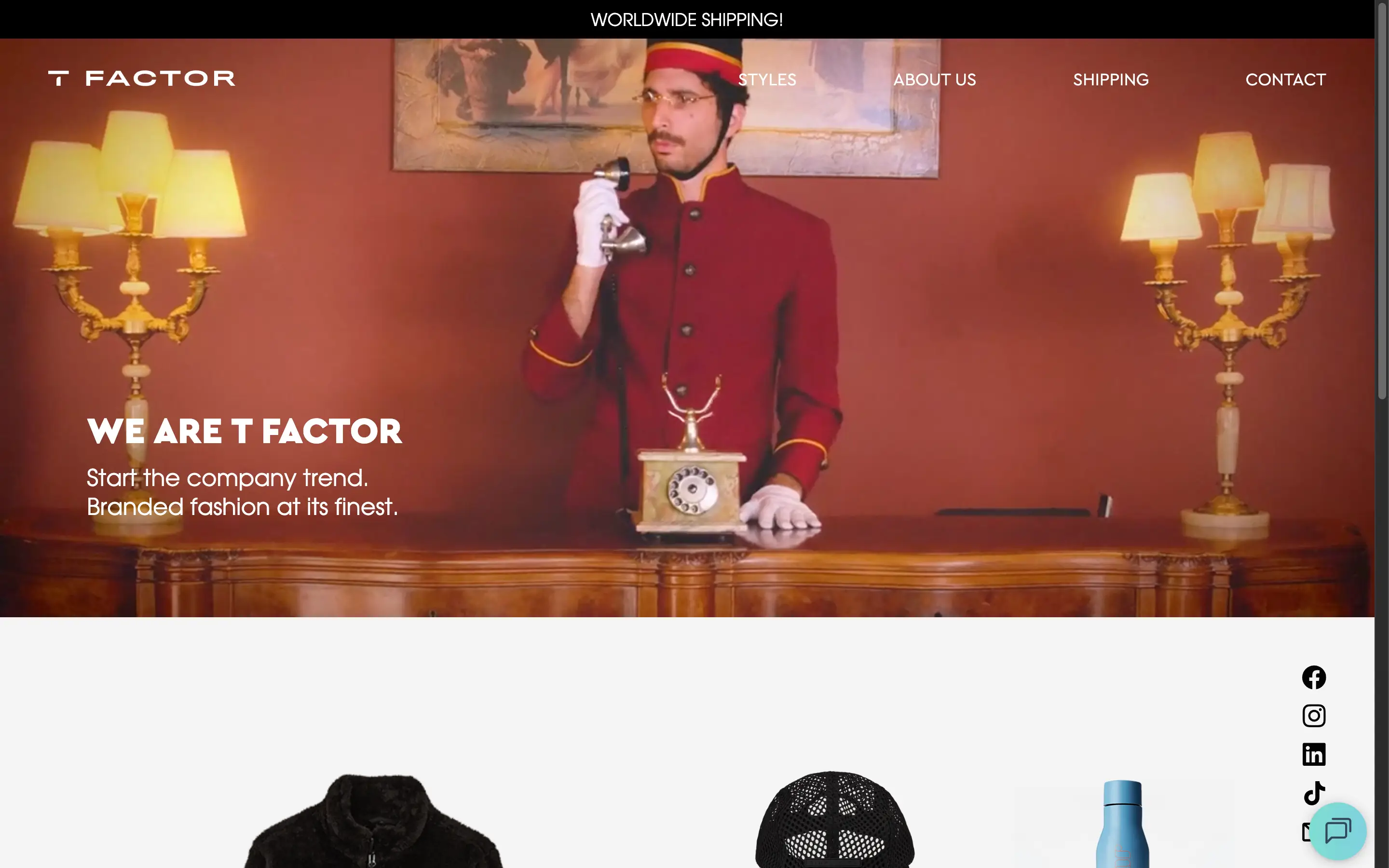 Sosa.co homepage screenshot