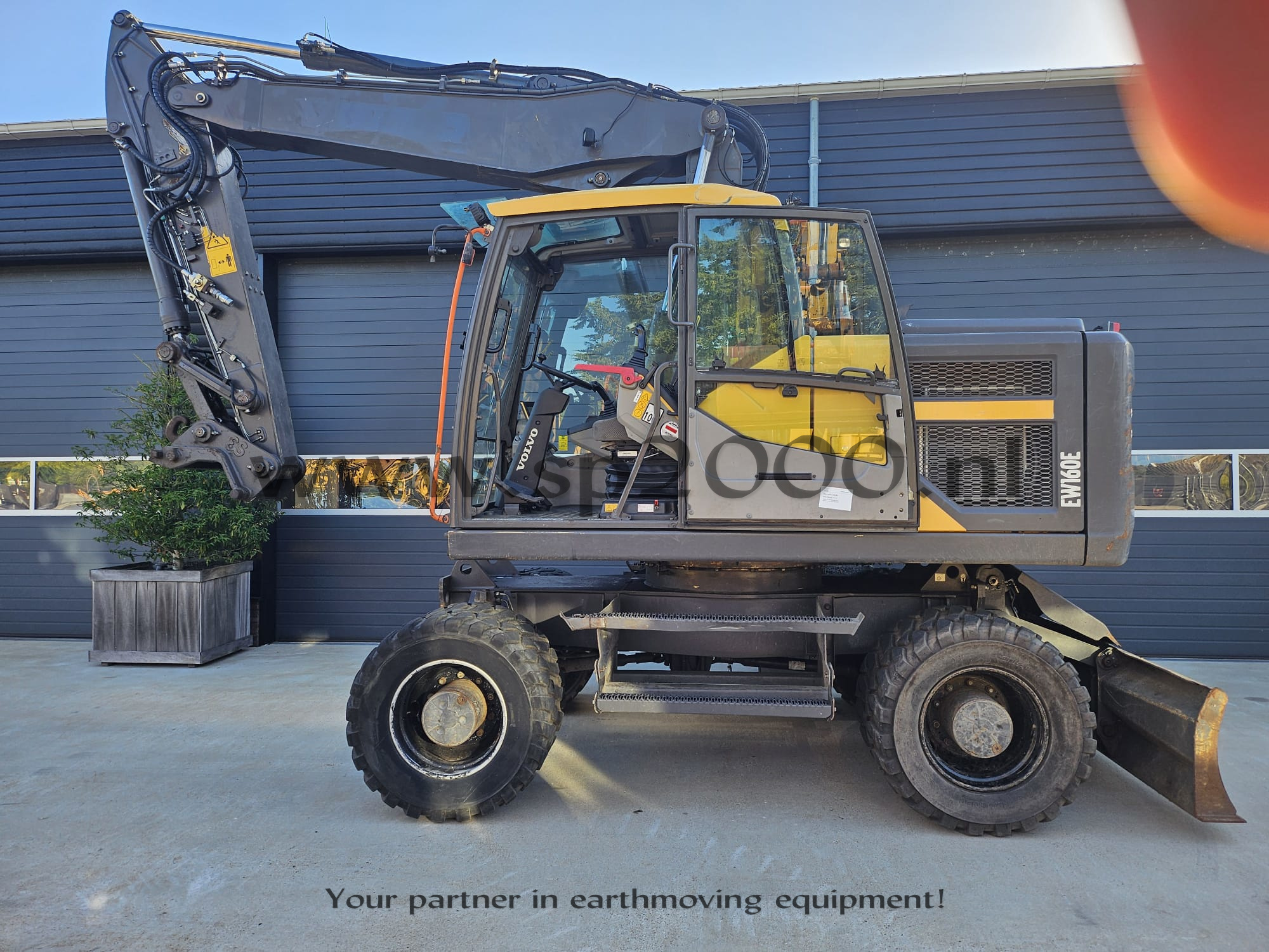 Volvo EW160E mobile excavator
