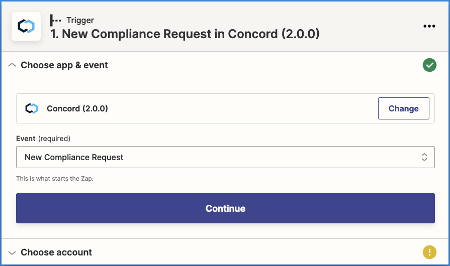 Concord Zapier Integration Concord Trigger