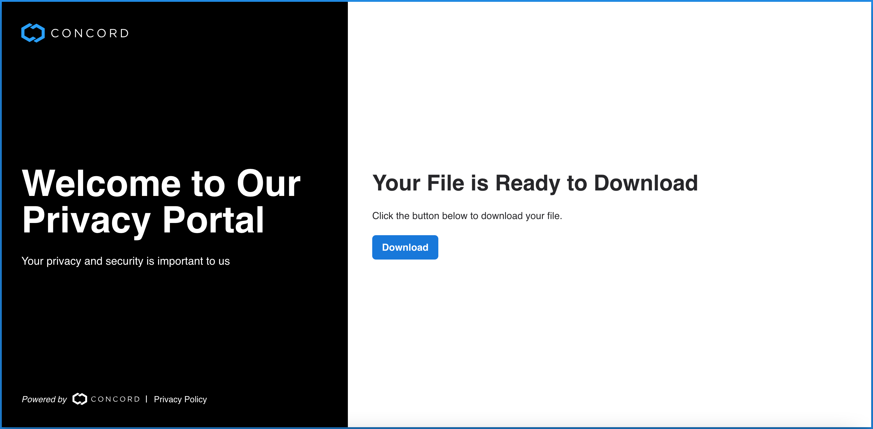 Concord Privacy Portal Ready to Download