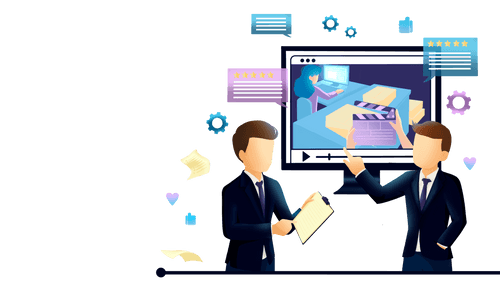 Branding Video Services: How it works Illustration