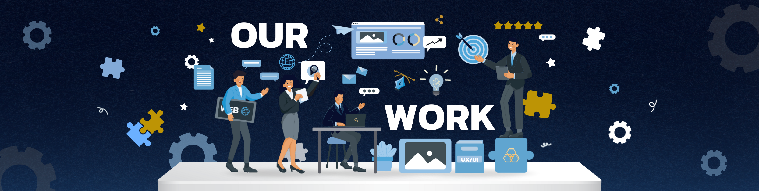 Our Work page illustration