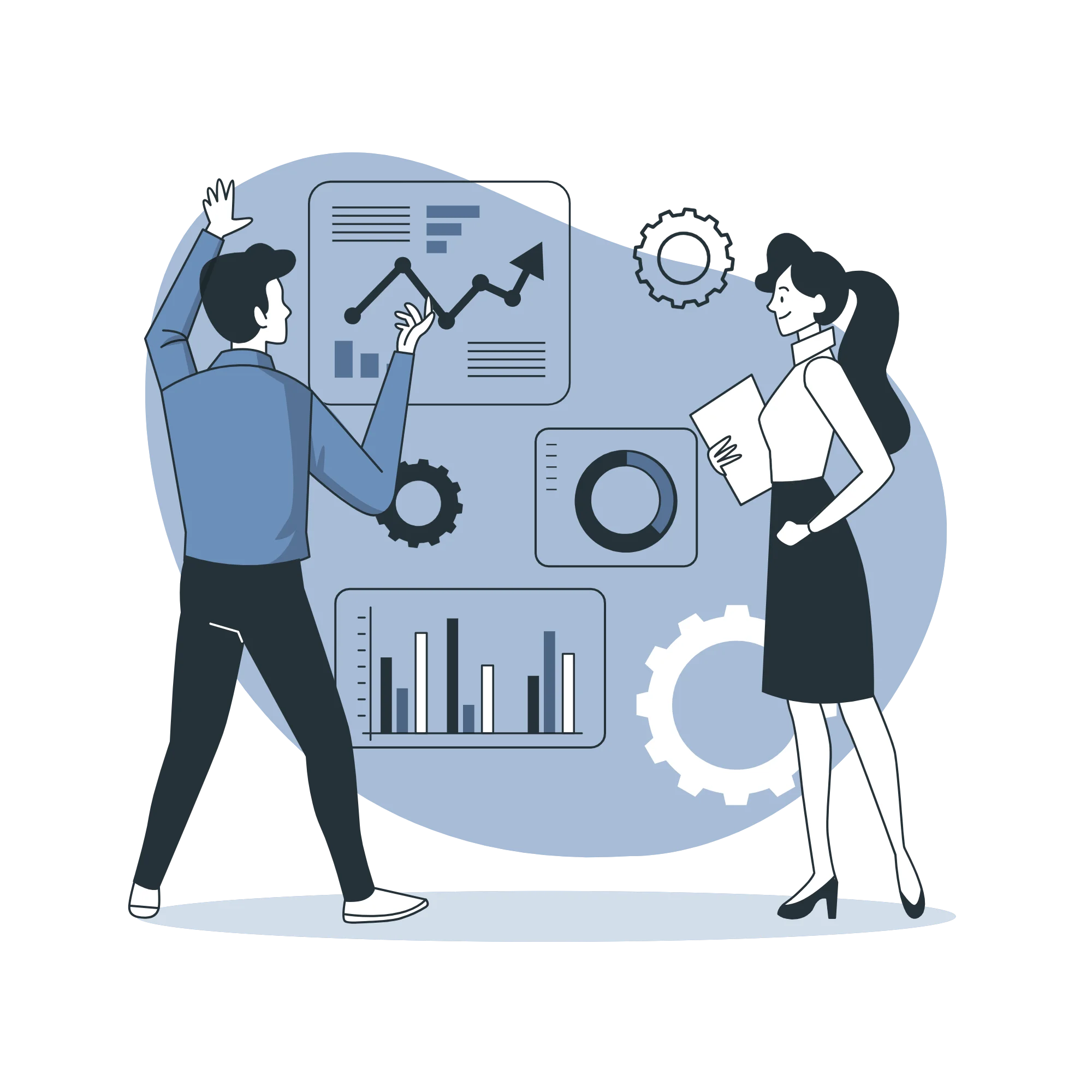 illustration for an gathering brand data