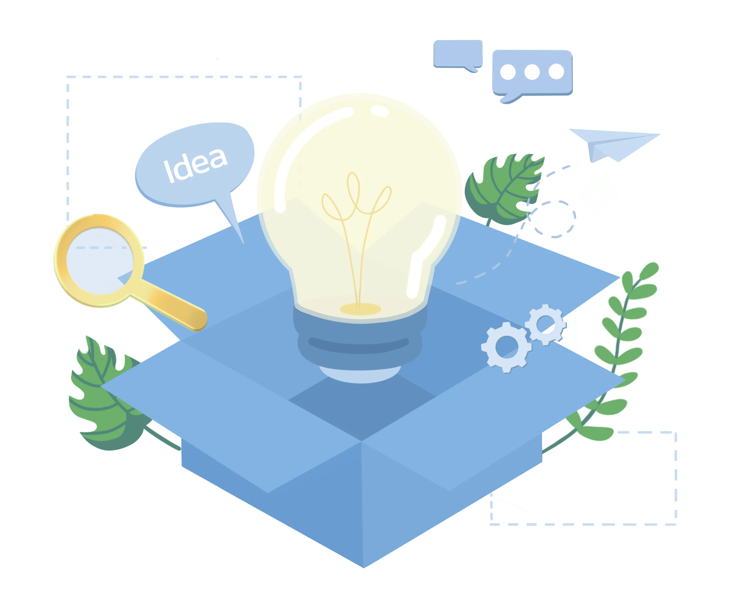 illustration for out of the box ideas