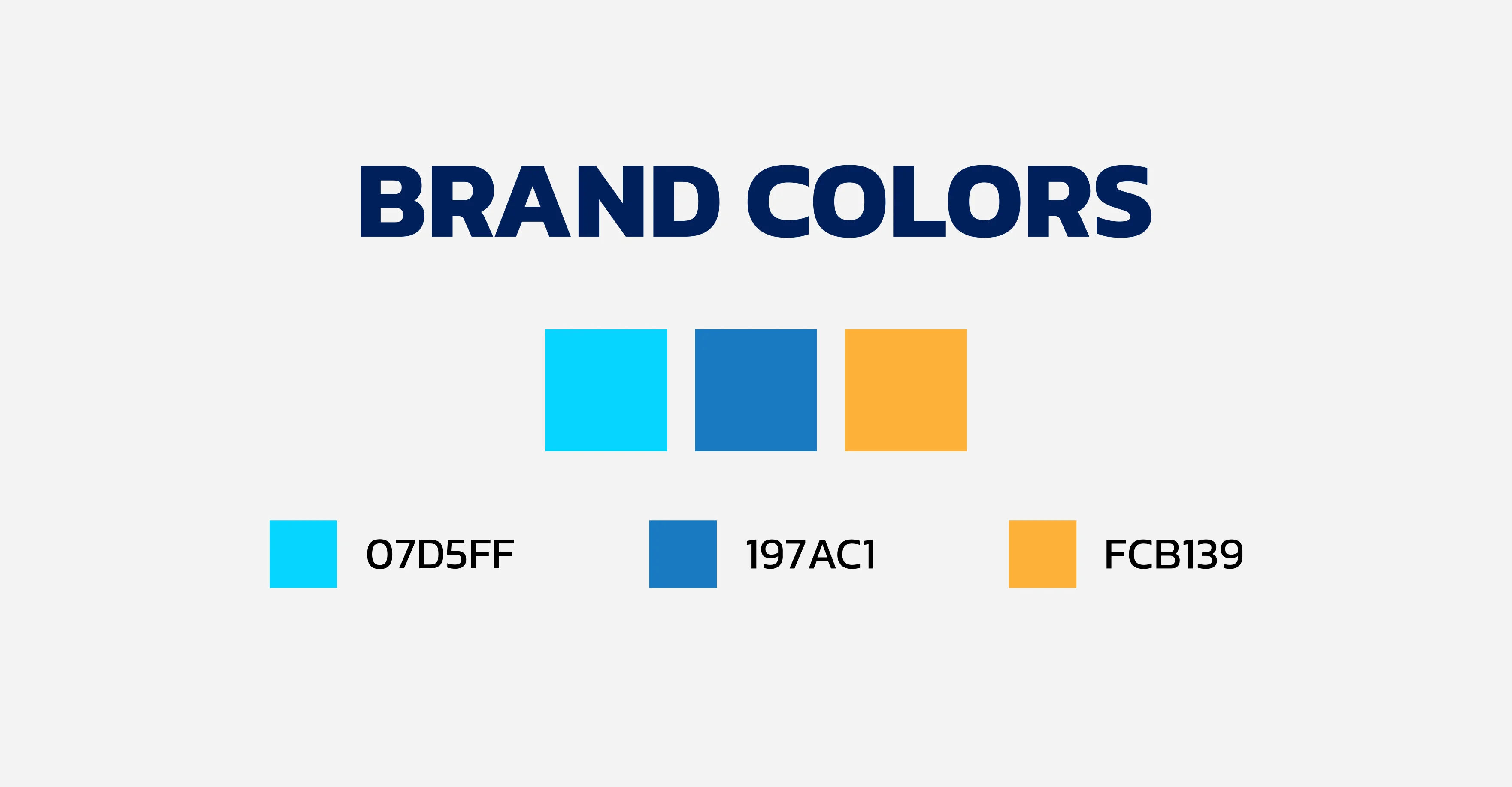 Brand colors and their corresponding hexadecimals