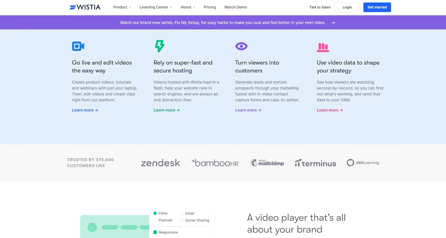 WISTIA UI