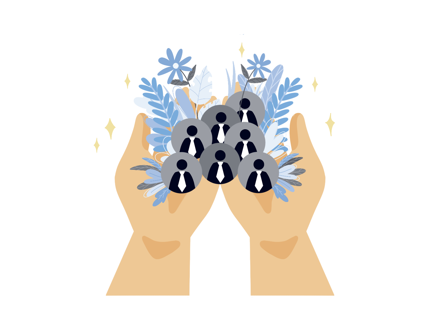 Recruit and Retain Employees illustration