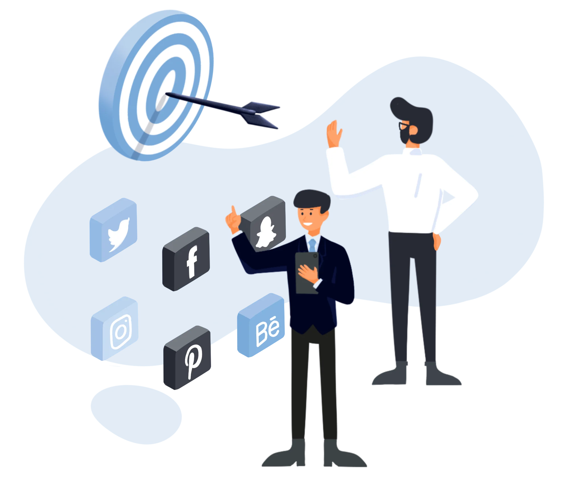 illustration for social media in digital branding