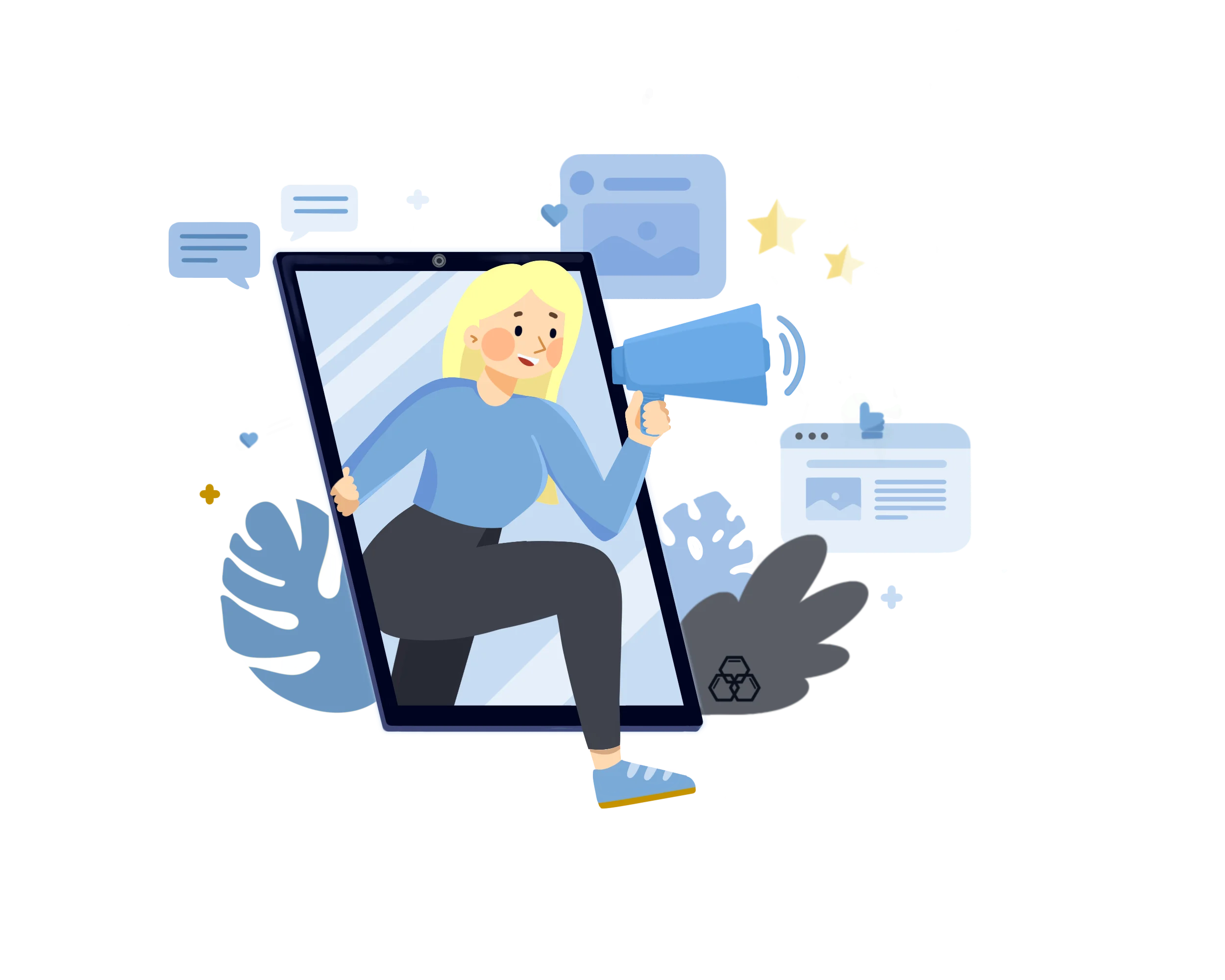 a woman execute an effective marketing campaign 