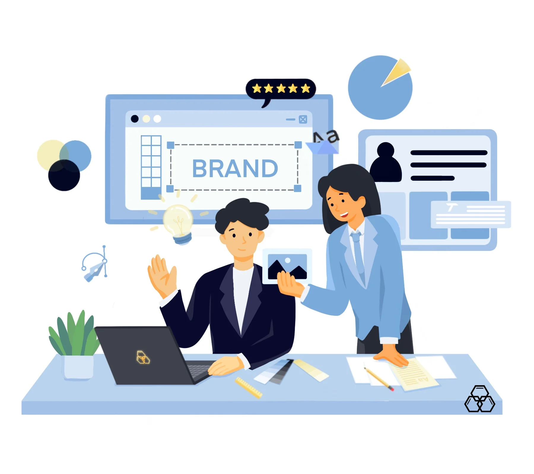 illustration of brand positioning