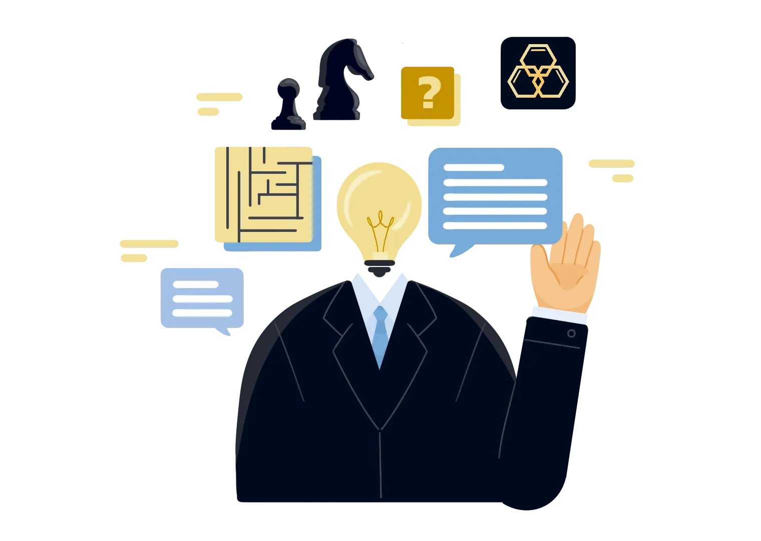 Illustration of a brand consultant