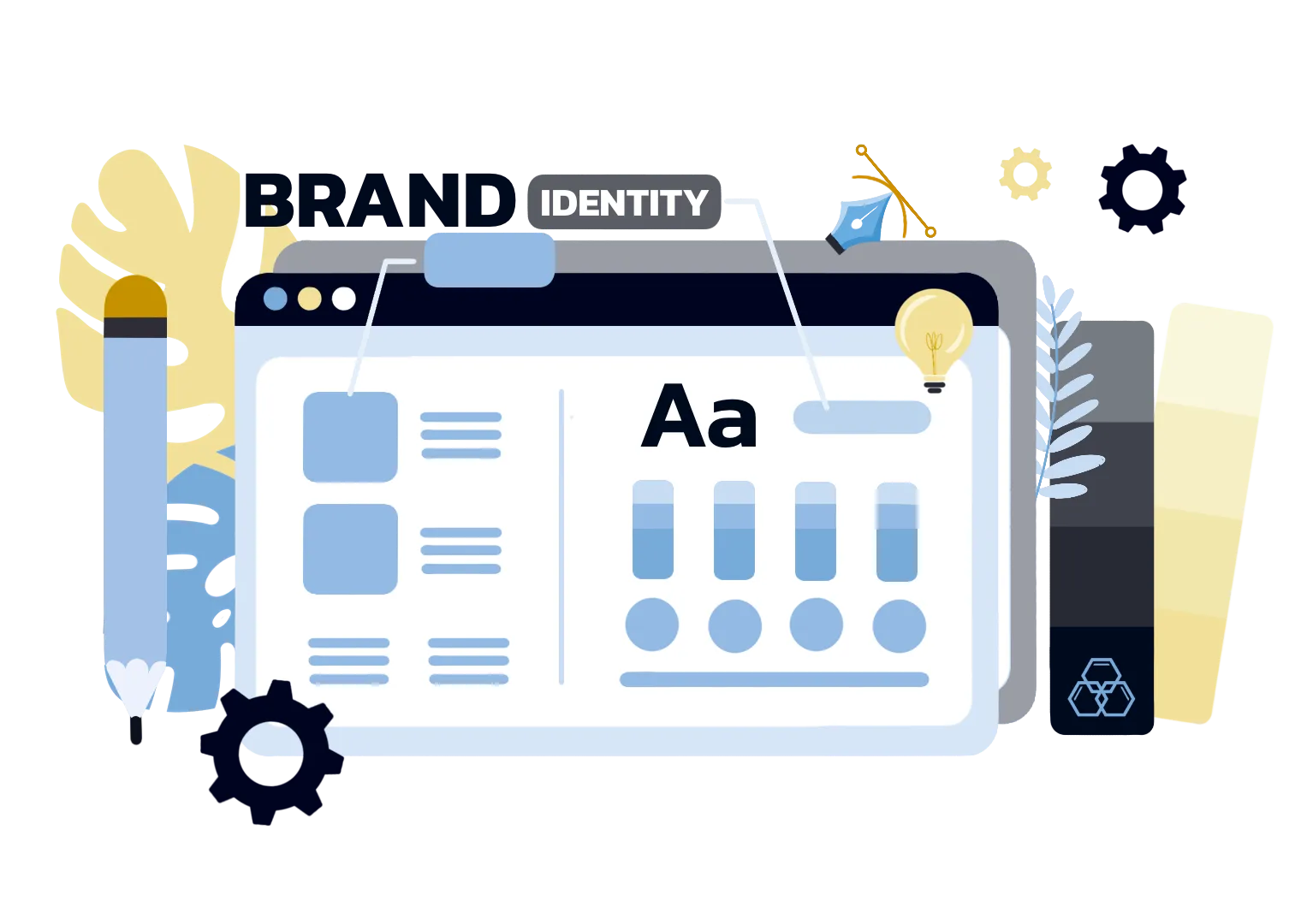 Brand Identity Design illustration