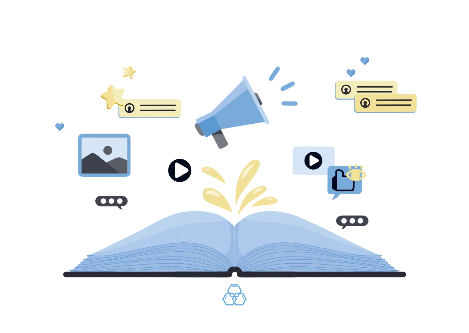 relatable stories in marketing illustrations