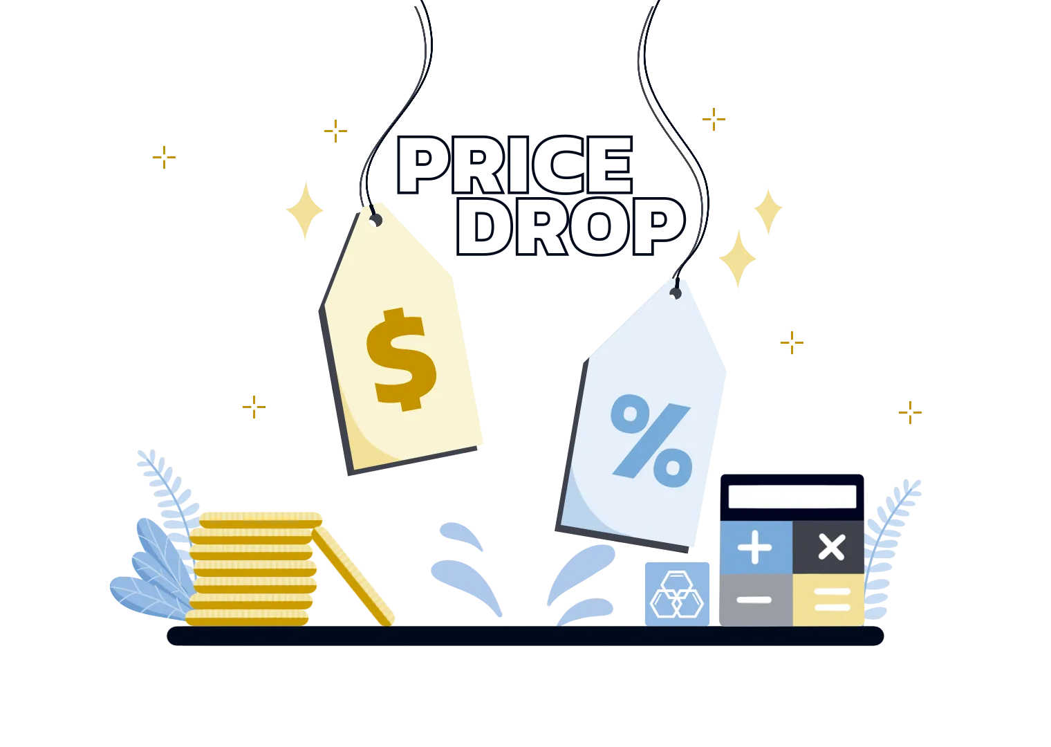 Illustration of price markdowns