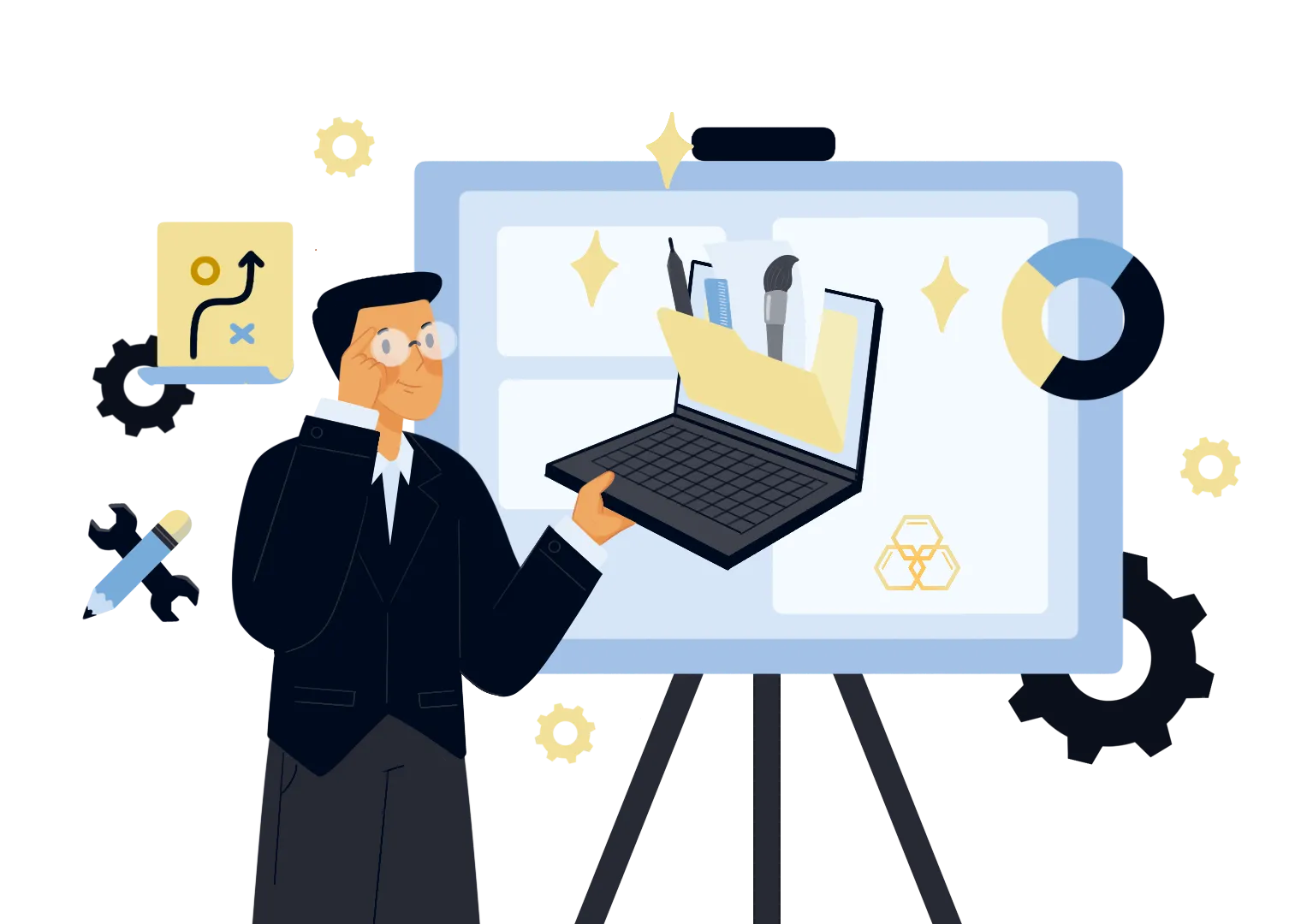 brand management B@B brans illustration