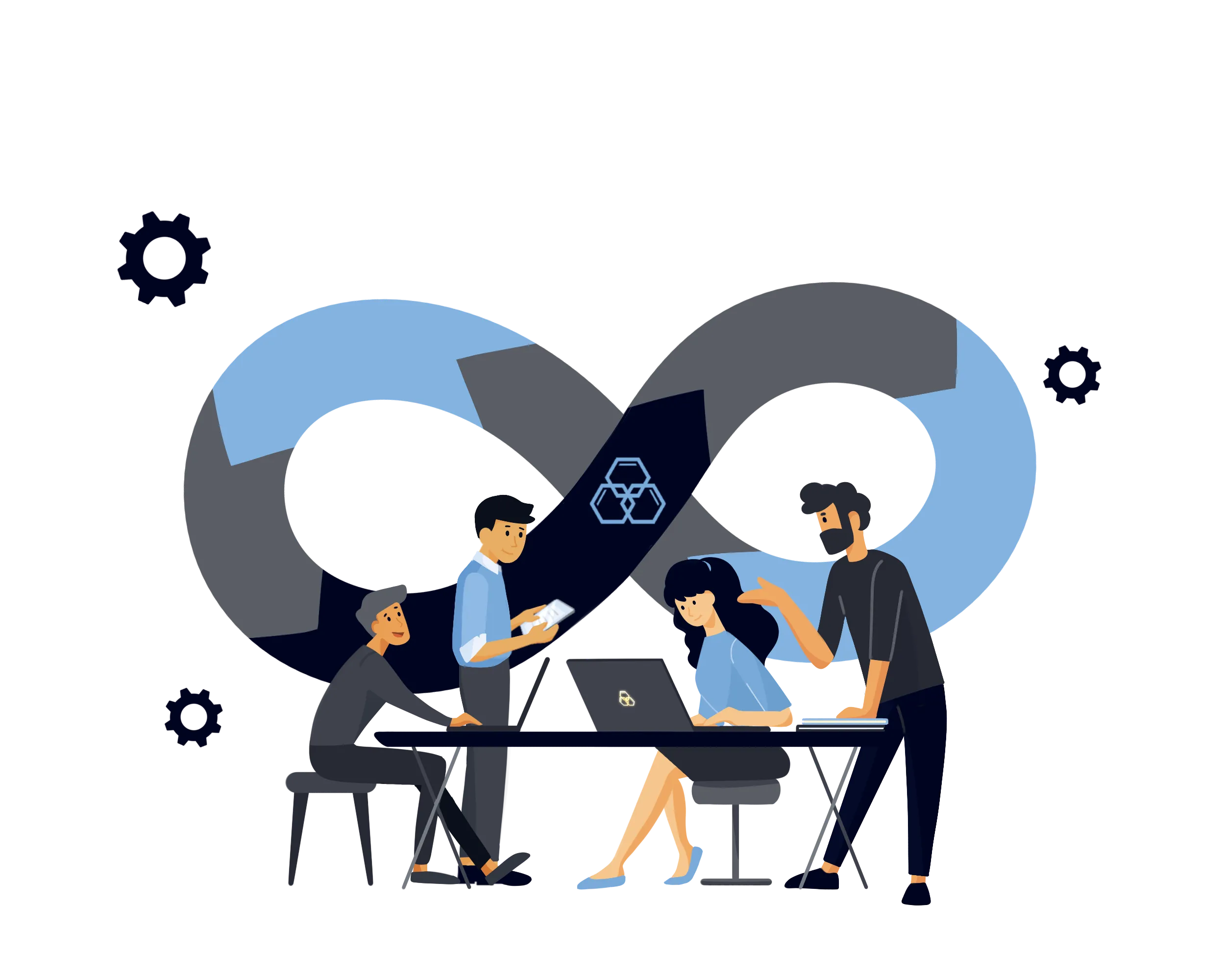 cross-functional collaboration illustration