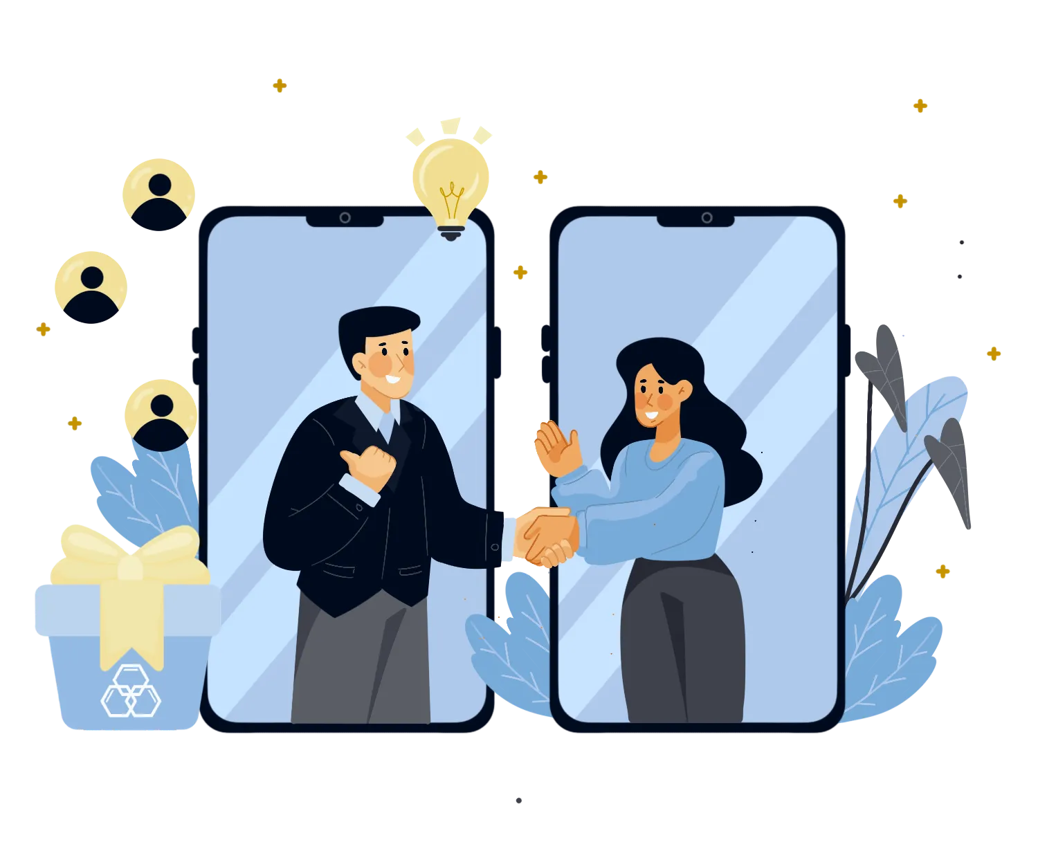 referral programs illustrations