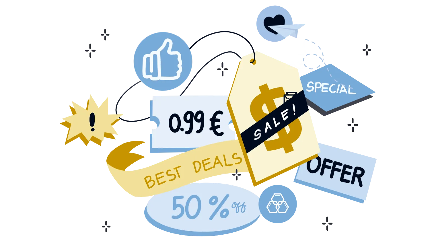 clearance sales illustration