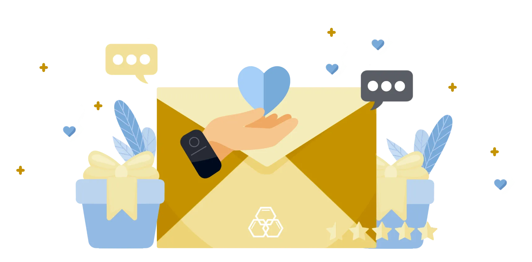 give back donation campaign illustration