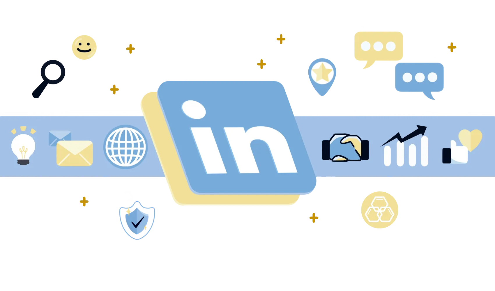 LinkedIn platform driving B2B influence illustration