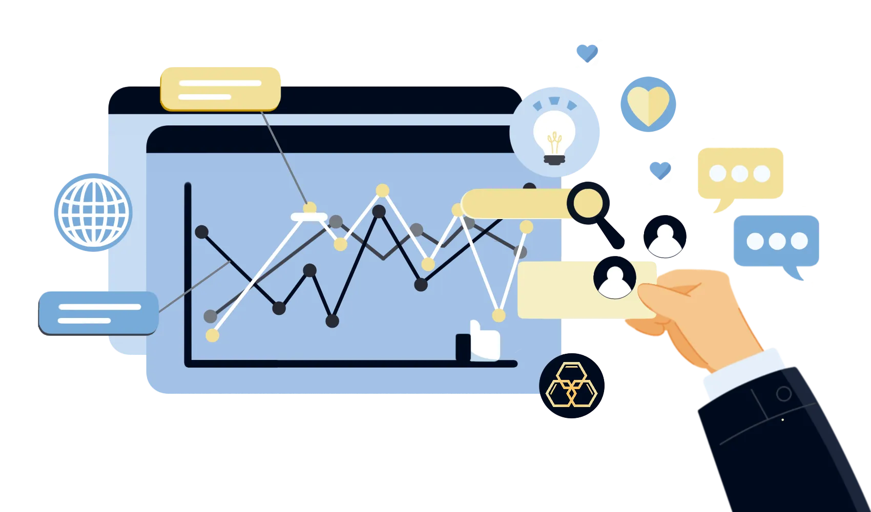 B2B Tracking the Right Signals illustration