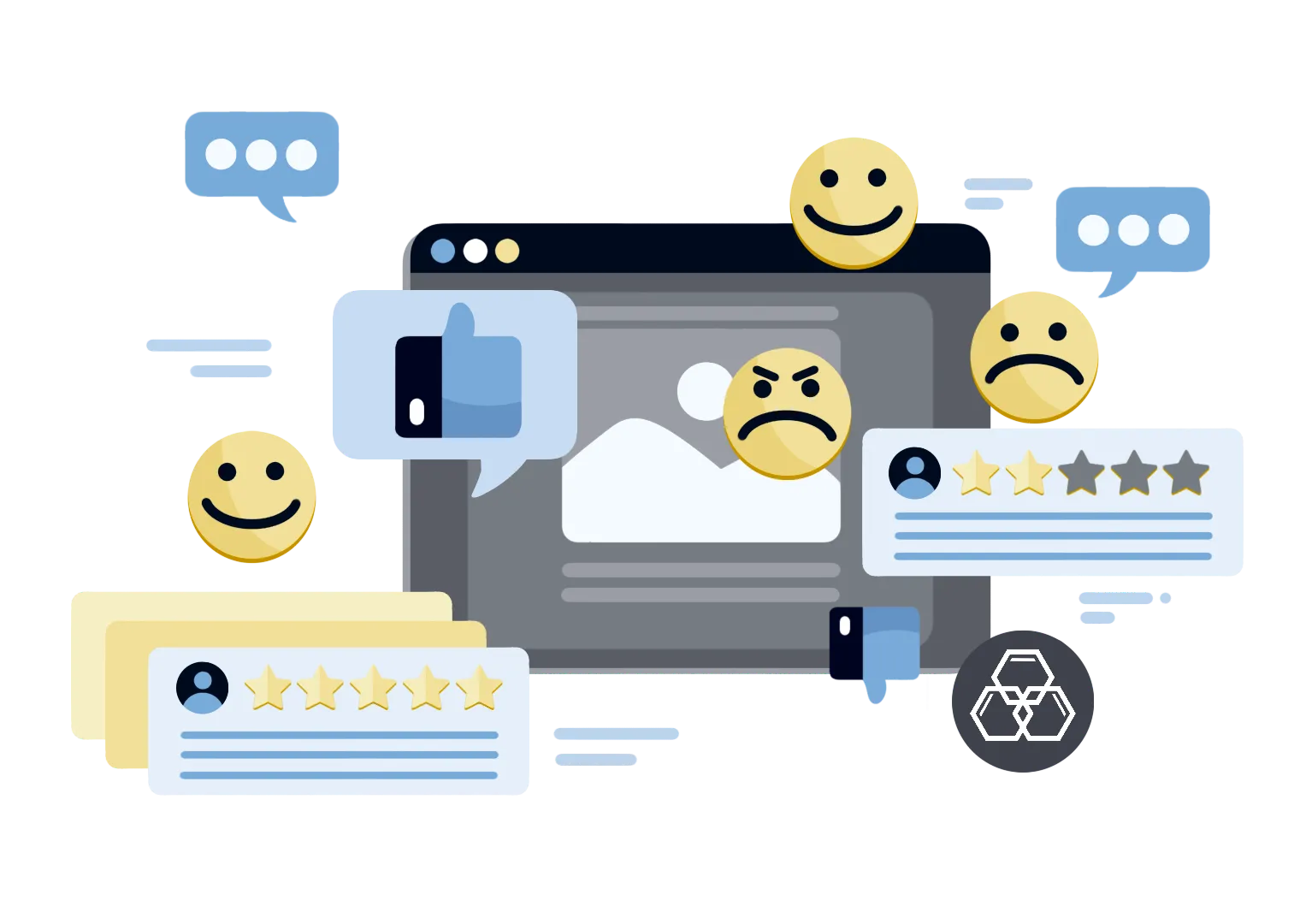Honest Reviews and Comparison Content illustration
