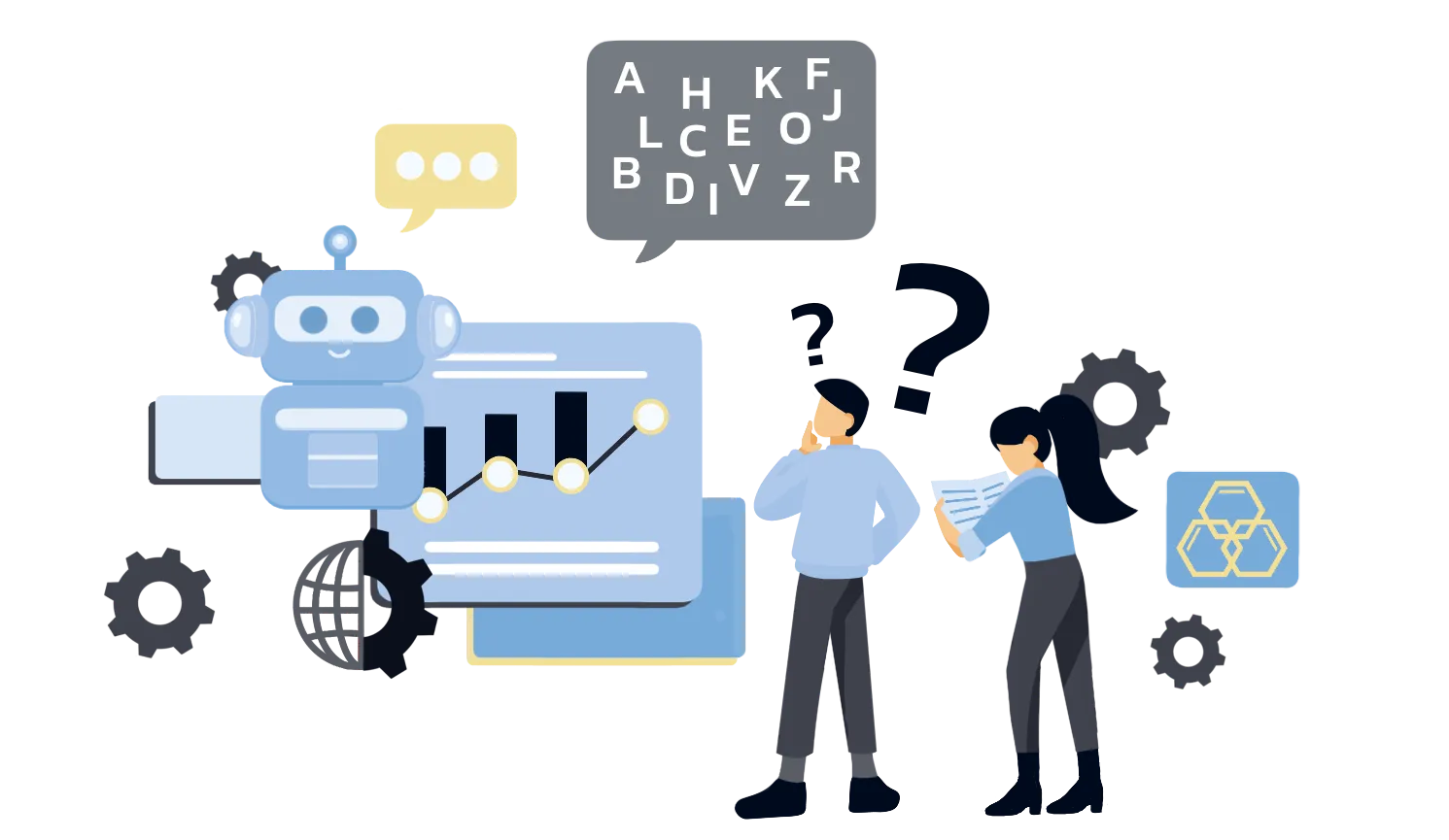 Technical and jargon illustration