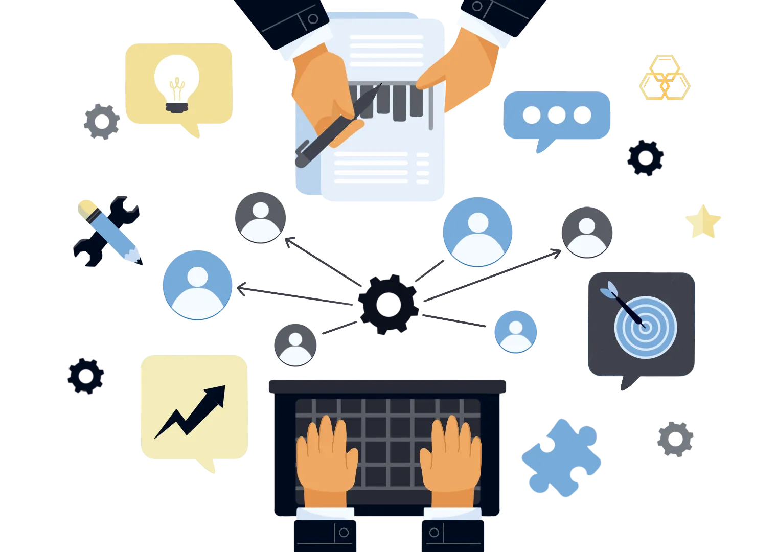 Check for Competitive Market Trends illustration