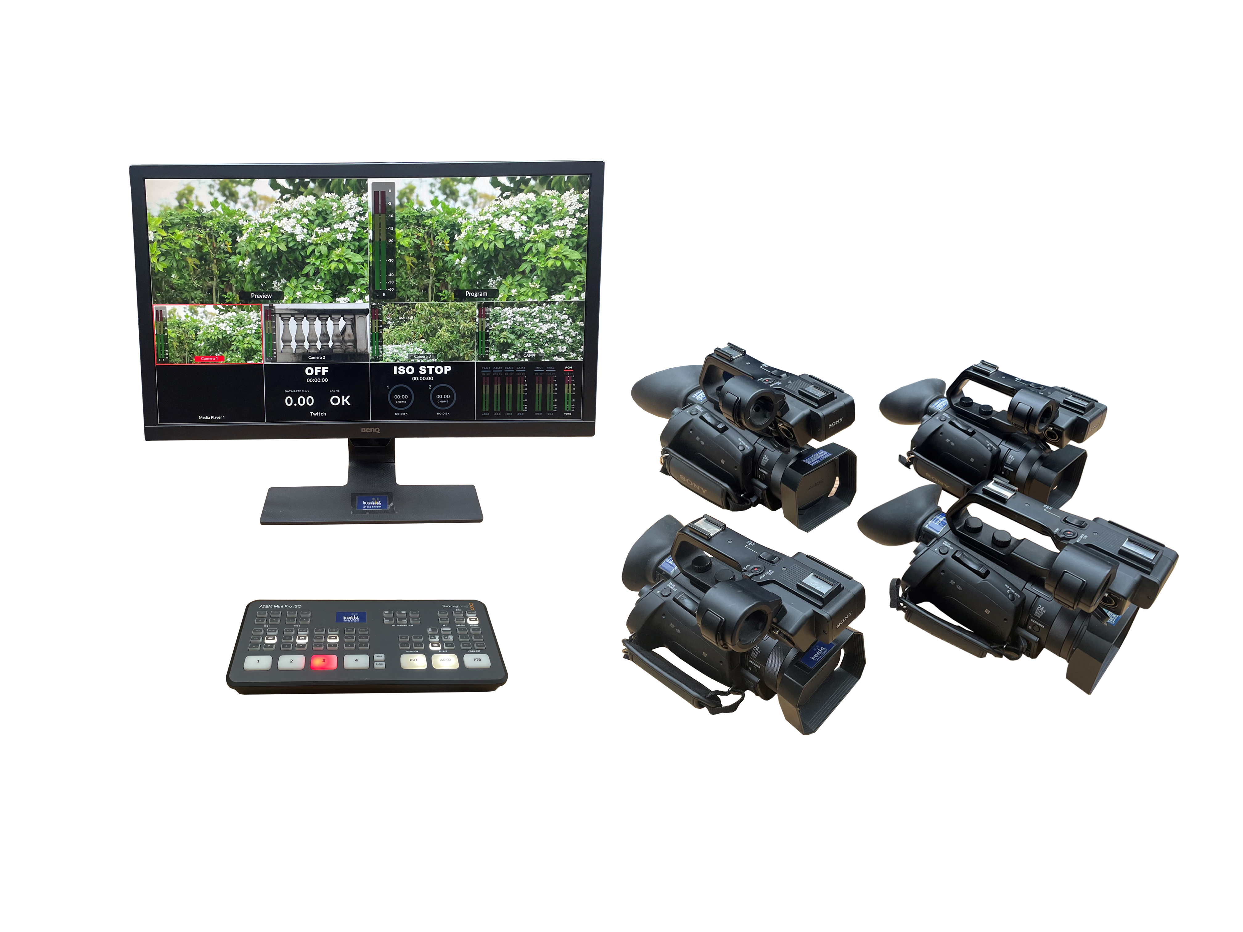 Blackmagic ATEM Mini Pro ISO Switcher and Camera package