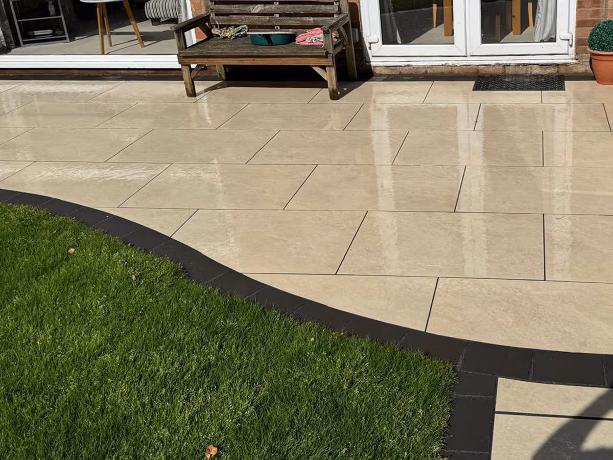 Porcelain patio - angle 4