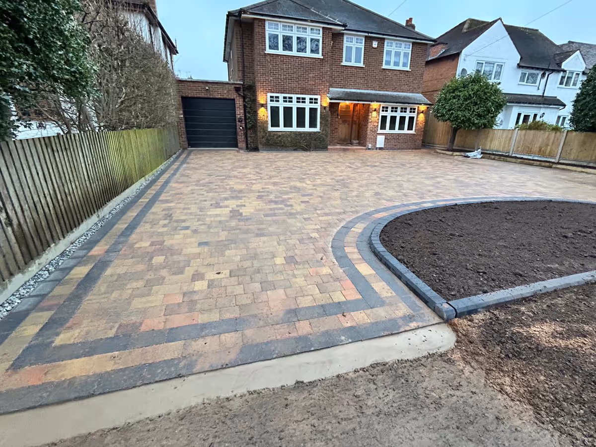 Rumble brick driveway