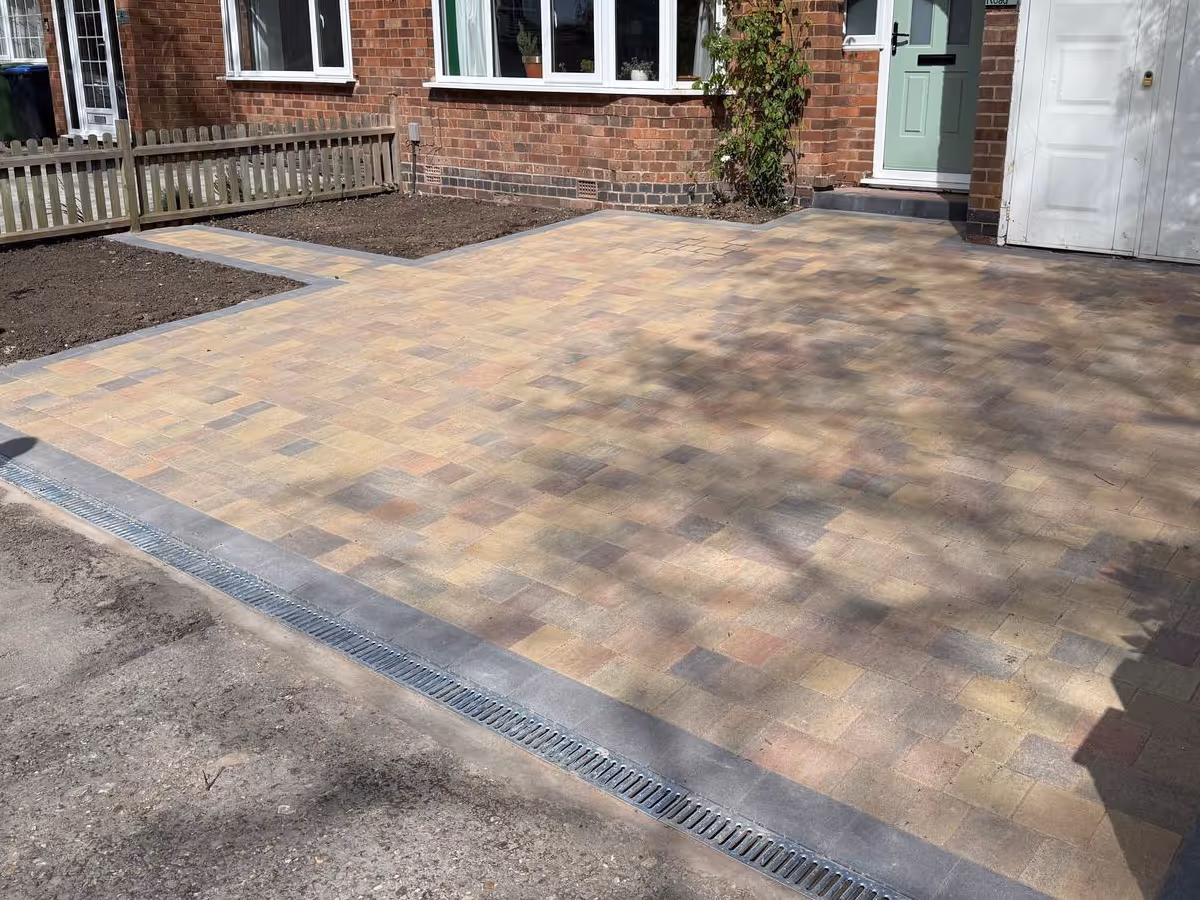 Rumble brick driveway