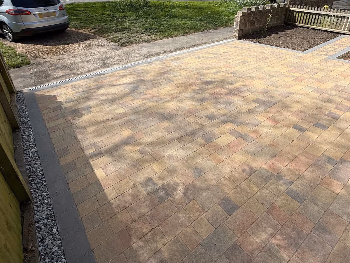 Rumble brick driveway - angle 1
