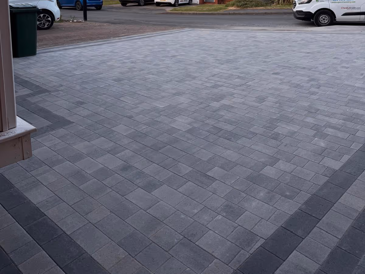 Rumble brick driveway