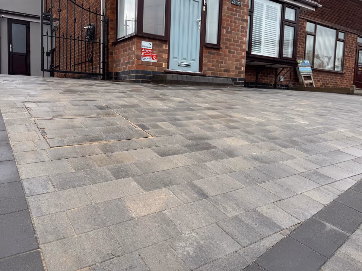 Rumble brick driveway