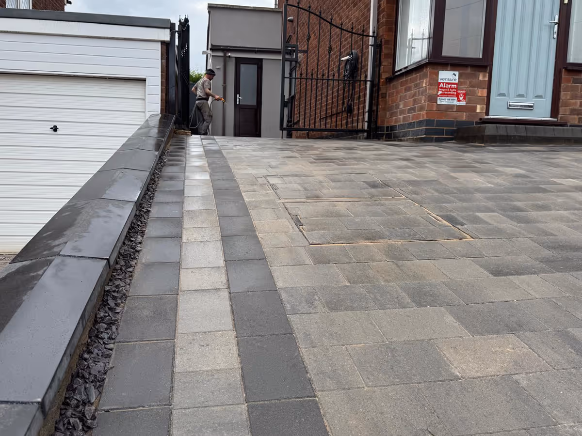 Rumble brick driveway - angle 4