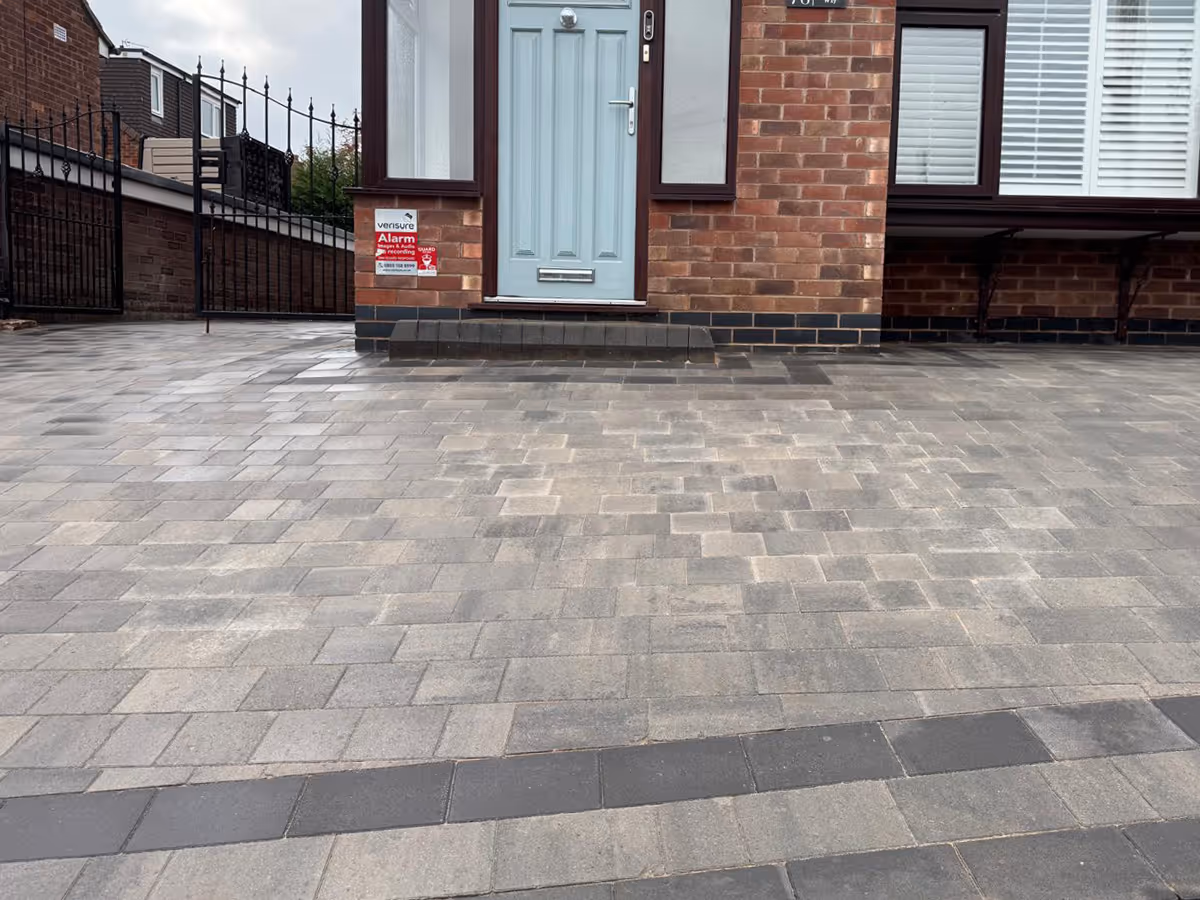 Rumble brick driveway - angle 1