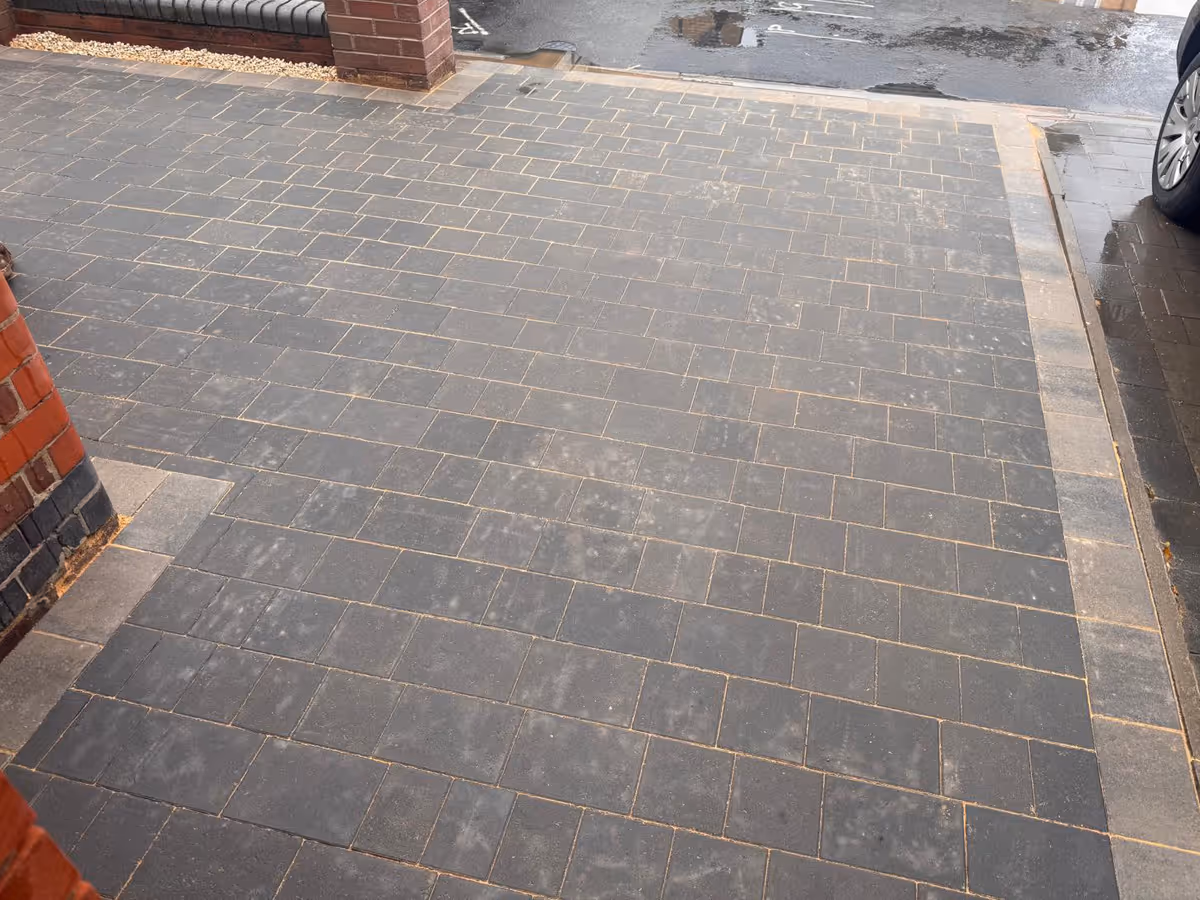 Rumble brick driveway - angle 1