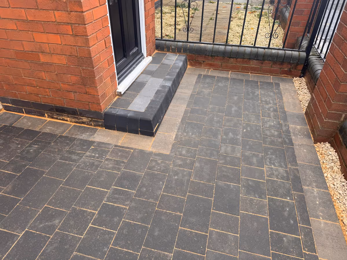 Rumble brick driveway - angle 3