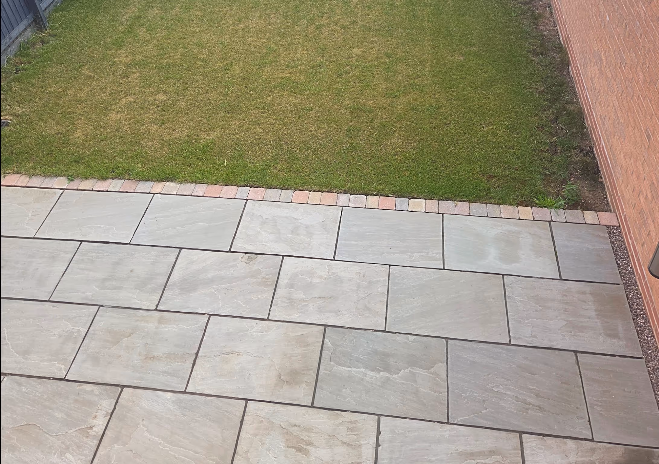 Natural stone patio