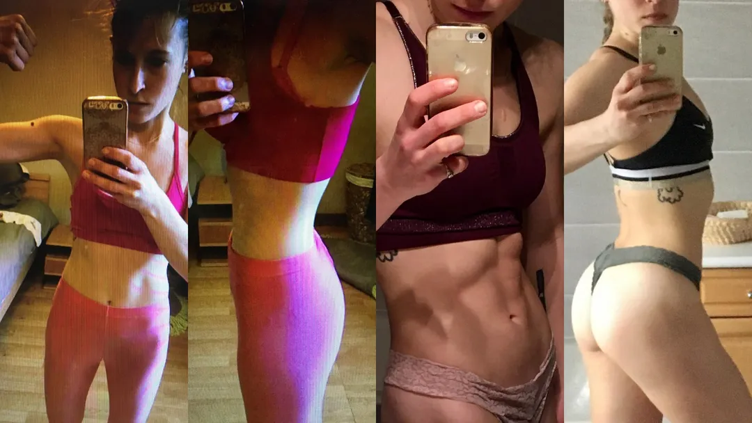 Transformation physique femme prise de masse musculaire