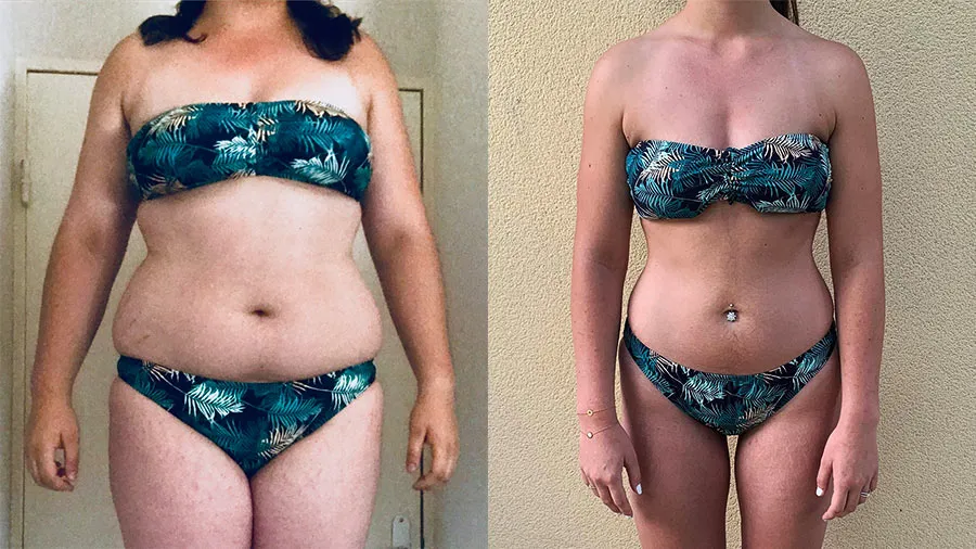 Transformation physique de Manon qui a perdu 30 kilos de graisse