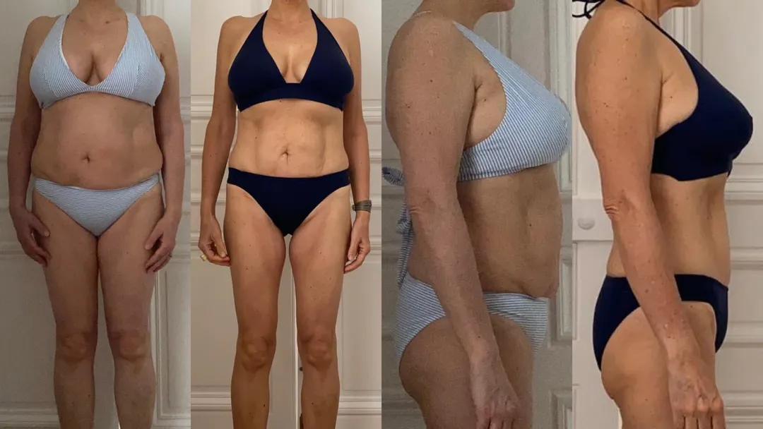 Photo d'une femme de 50 ans qui a perdu du poids et raffermis son corps malgré son hypothyroïdie d'hashimoto.