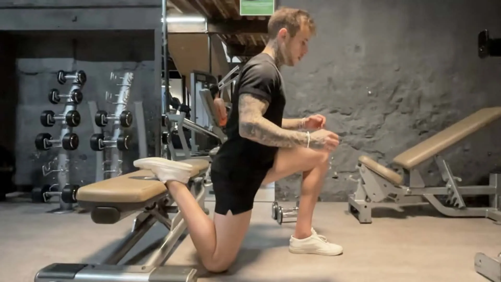 DB CL Bulgarian Split Squat : exercice de musculation à la maison ou salle
