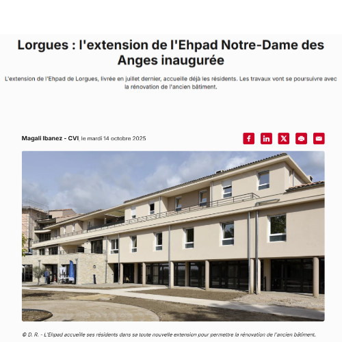 On parle de nous ... Inauguration Notre Dame des Anges