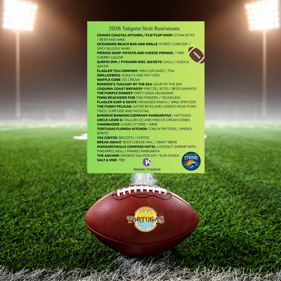 SUPER BOWL ENERGY ALL WEEKEND LONG! 🏈 We’re in the Flagler Strong Tailgate Stroll this Saturday Feb. 7, and we’re bringing that big game vibe early! The Super Bowl is coming up Sunday Feb. 8, so we’re tailgating all weekend long — good drinks, great friends, and Flagler Beach energy! 🏝️☀️ Tickets & details 🎟️ https://www.eventbrite.com/.../flagler-strong-tailgate... ￼ Don’t just watch the game — join the fun! 🏈🏈