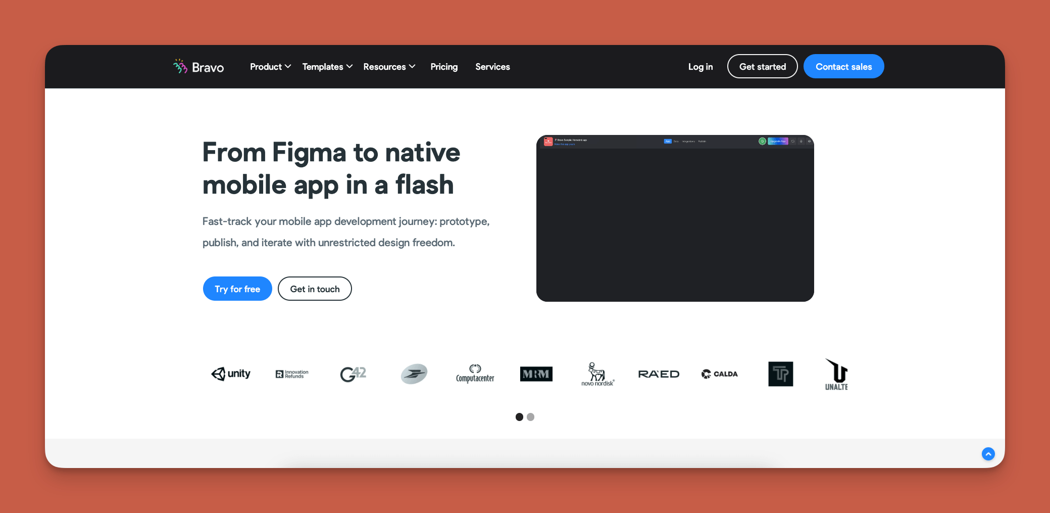 Bravo Studio interface