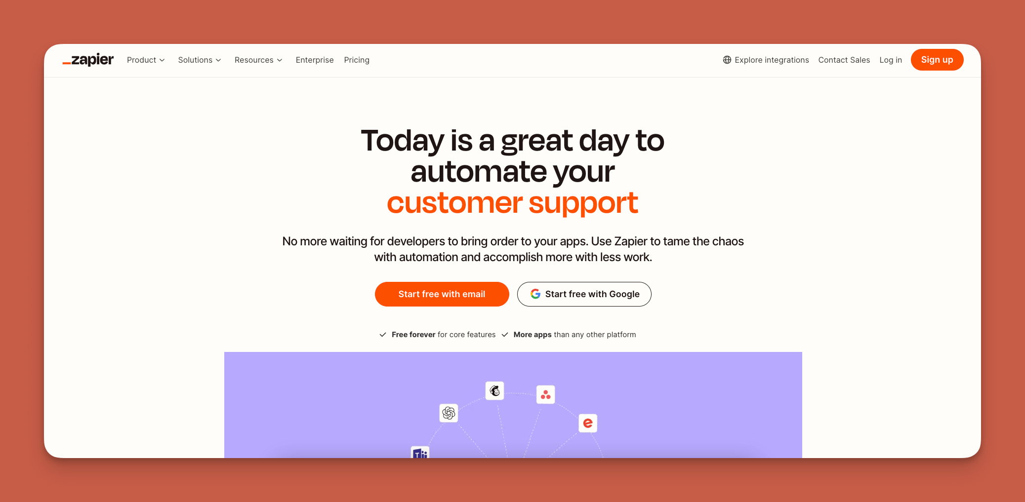 Zapier interface