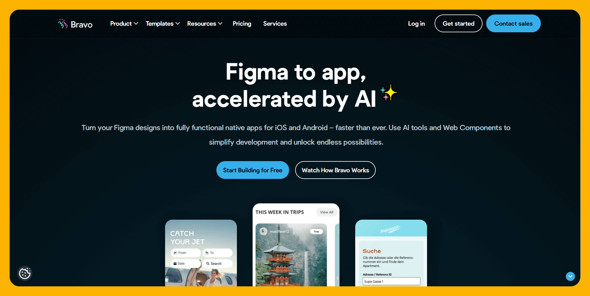 Bravo Studio interface