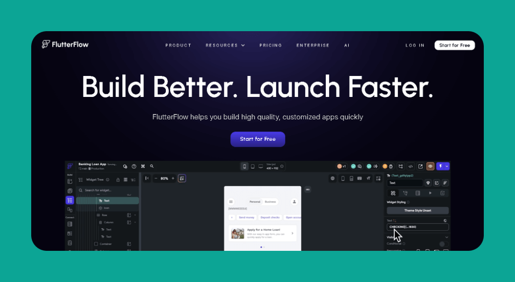 FlutterFlow platform interface